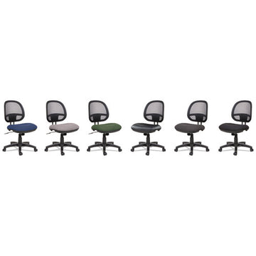Alera® Alera Interval Series Swivel-tilt Mesh Chair, Supports Up To 275 Lb, 18.3" To 23.42" Seat Height, Black freeshipping - TVN Wholesale
